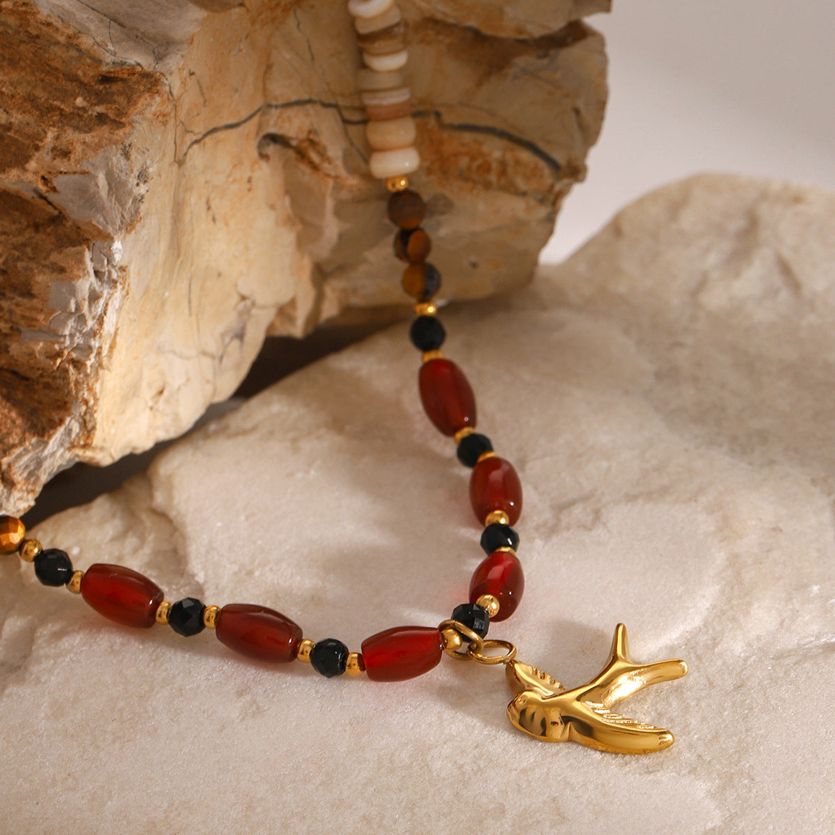 PURELY YOURS - SIERRA TIGER EYE BEADS NECKLACE