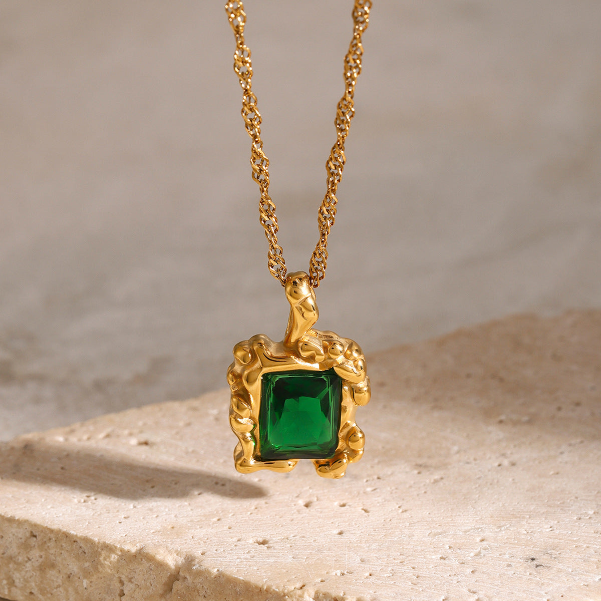 PURELY YOURS - PRISCILLA EMERALD NECKLACE