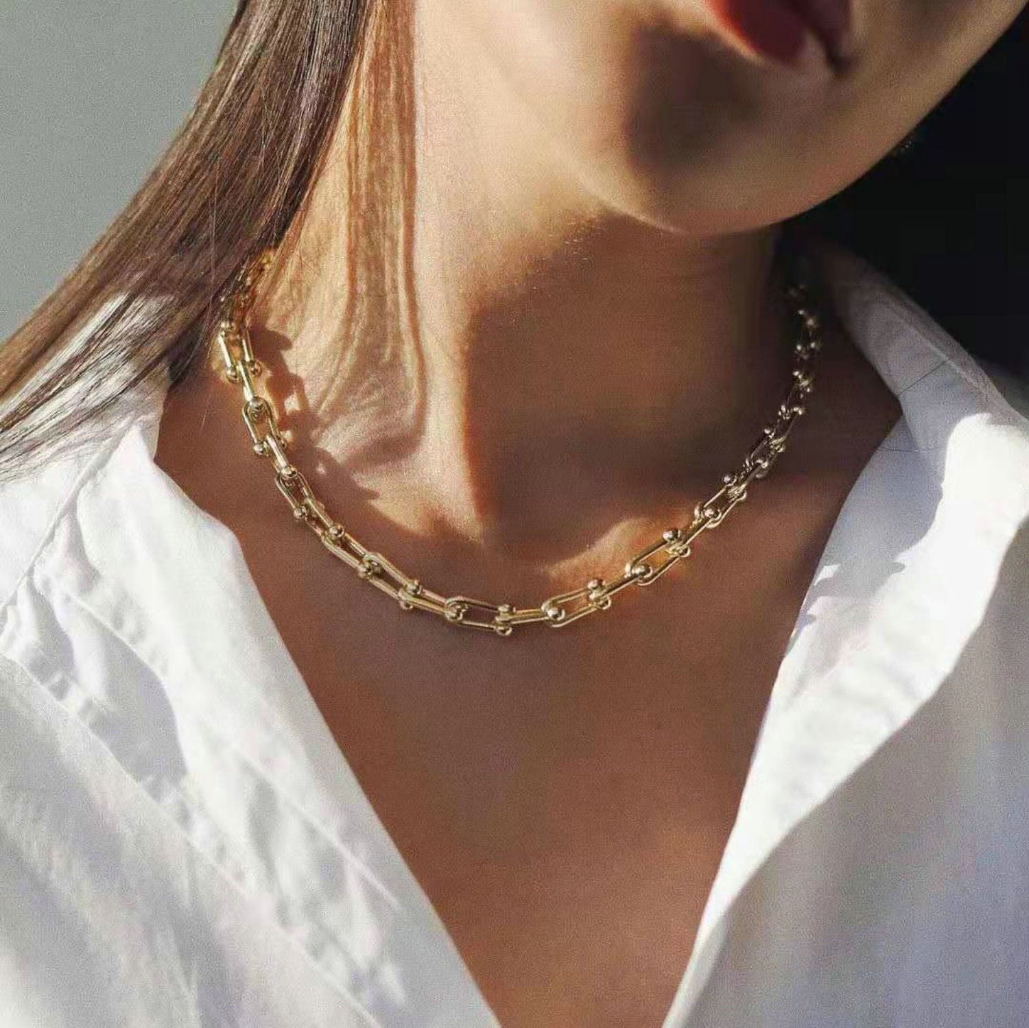 PURELY YOURS - CASCADE GOLD CHAIN NECKLACE