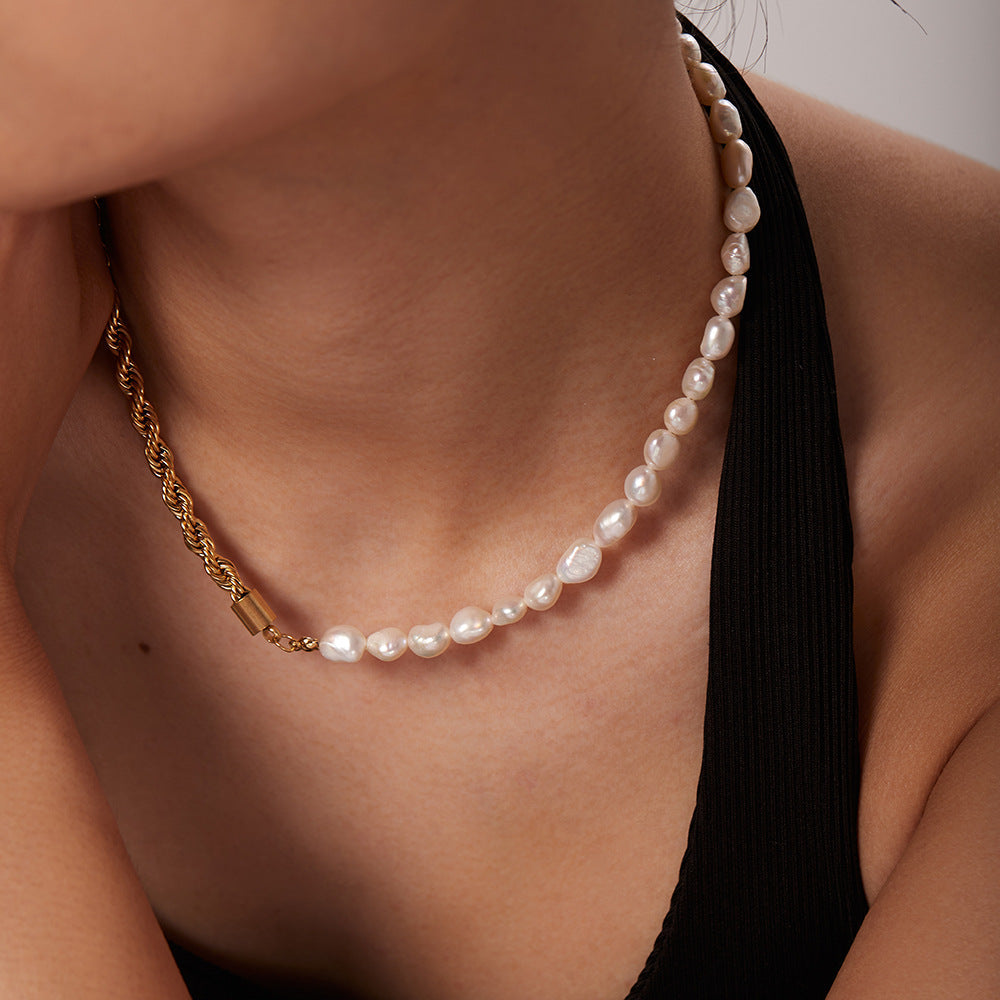 PURELY YOURS - DUALIA GOLD PEARL NECKLACE