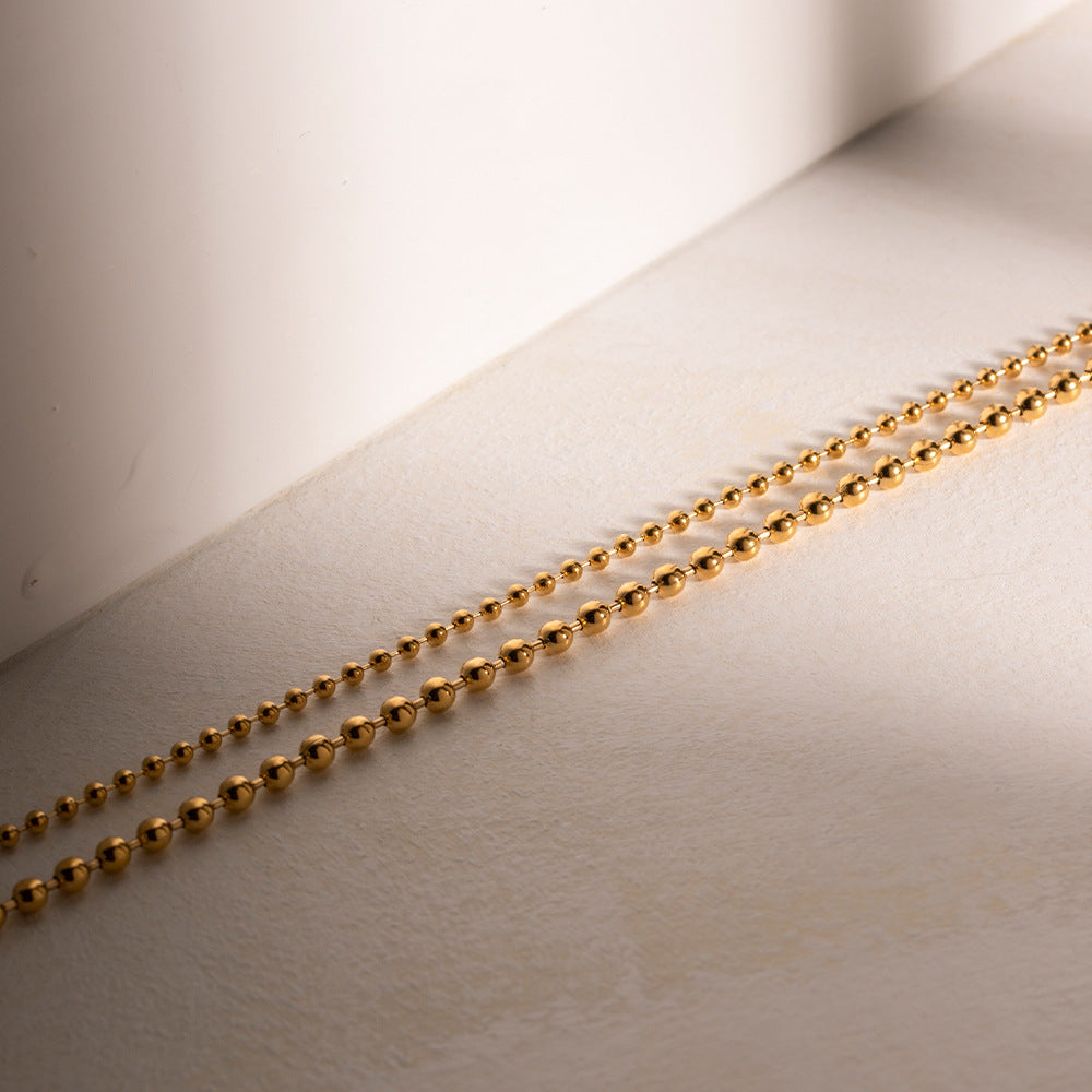 PURELY YOURS - LAYERED BALL CHAIN NECKLACE