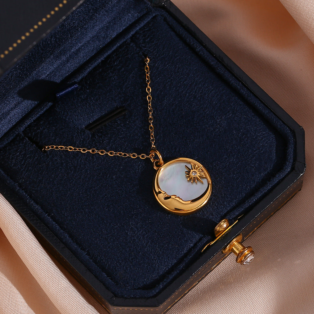 PURELY YOURS - EVANGELINE LUNAR GOLD NECKLACE