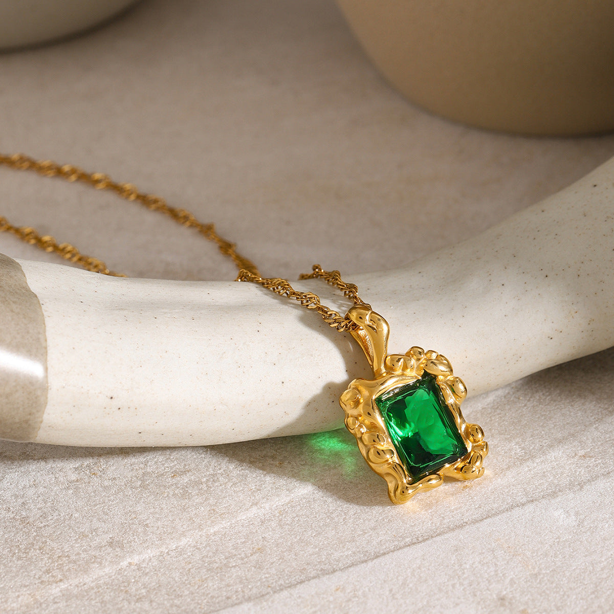 PURELY YOURS - PRISCILLA EMERALD NECKLACE