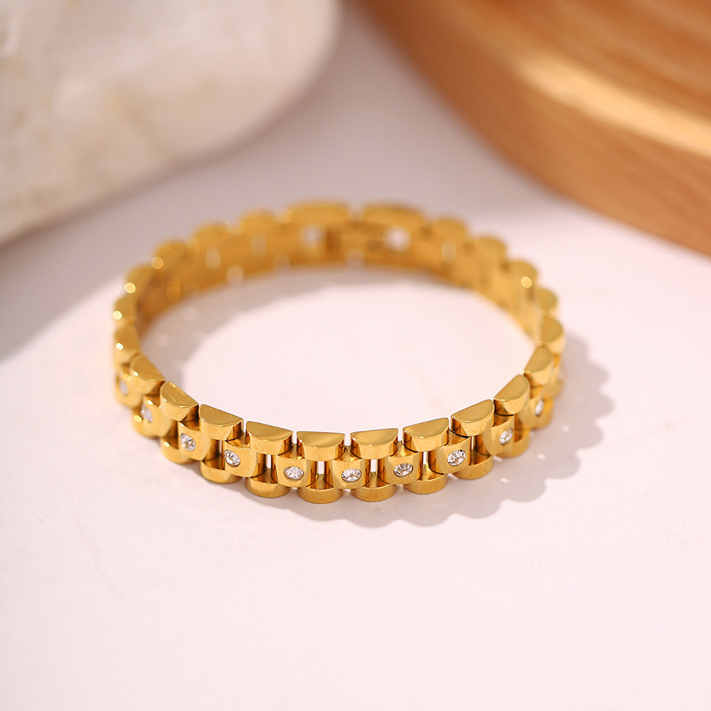 PURELY YOURS - GOLD WATCHBAND BRACELET