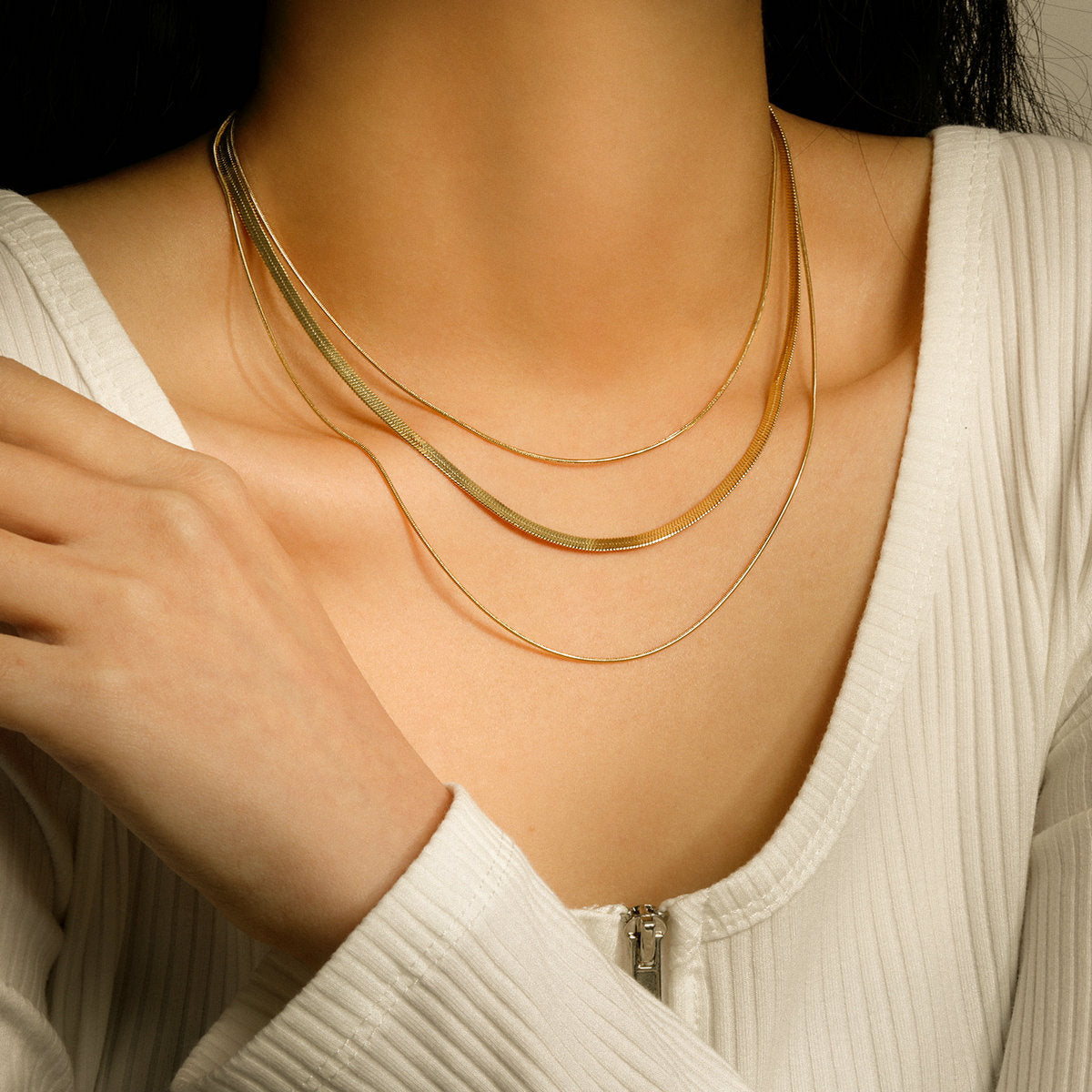 PURELY YOURS - ZAFINA GOLD NECKLACE