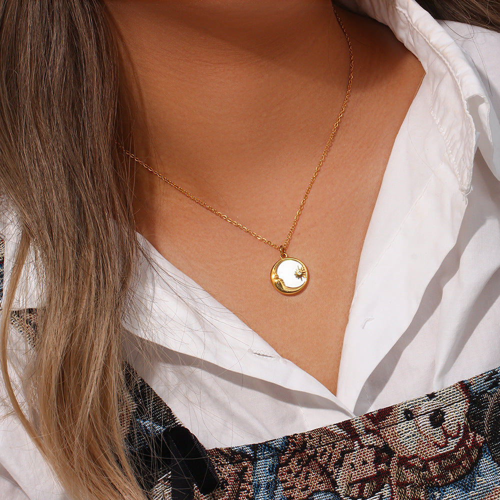 PURELY YOURS - EVANGELINE LUNAR GOLD NECKLACE