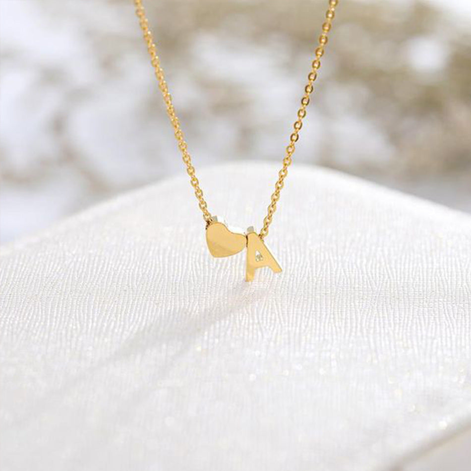 PURELY YOURS - RIA INITIAL LETTER GOLD NECKLACE