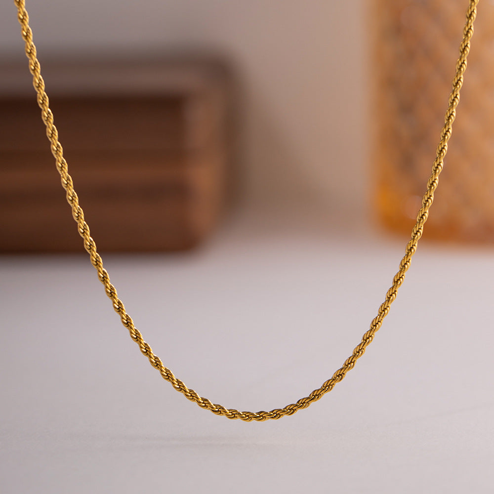 PURELY YOURS - CALLE ROPE CHAIN GOLD NECKLACE