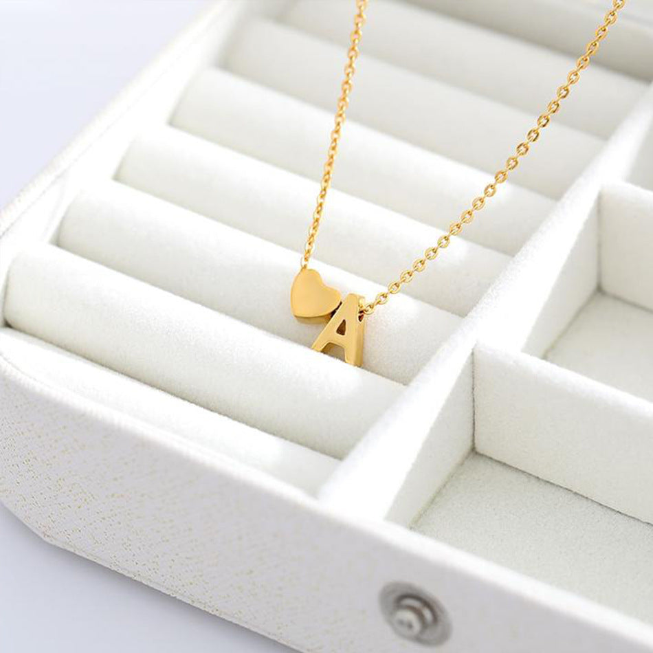 PURELY YOURS - RIA INITIAL LETTER GOLD NECKLACE