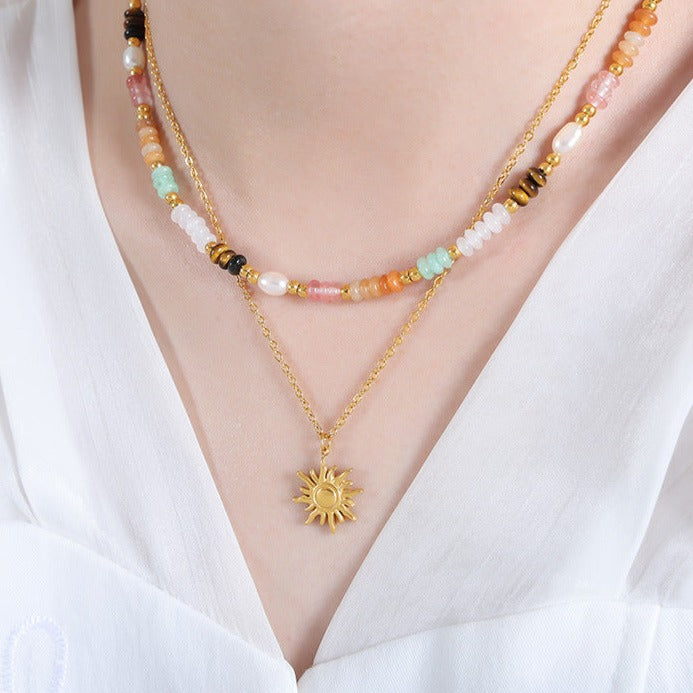 PURELY YOURS - ELIORA GOLD SUN NECKLACE