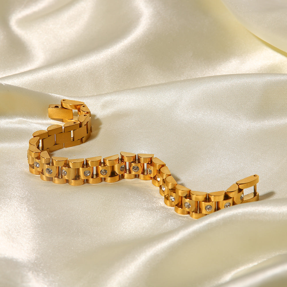 PURELY YOURS - GOLD WATCHBAND BRACELET