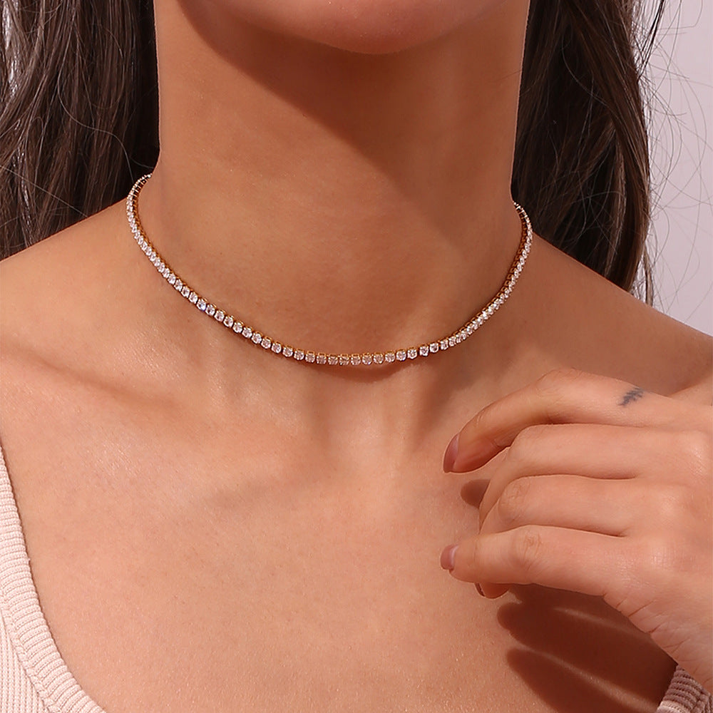 PURELY YOURS - ISOLDE DIAMOND TENNIS NECKLACE