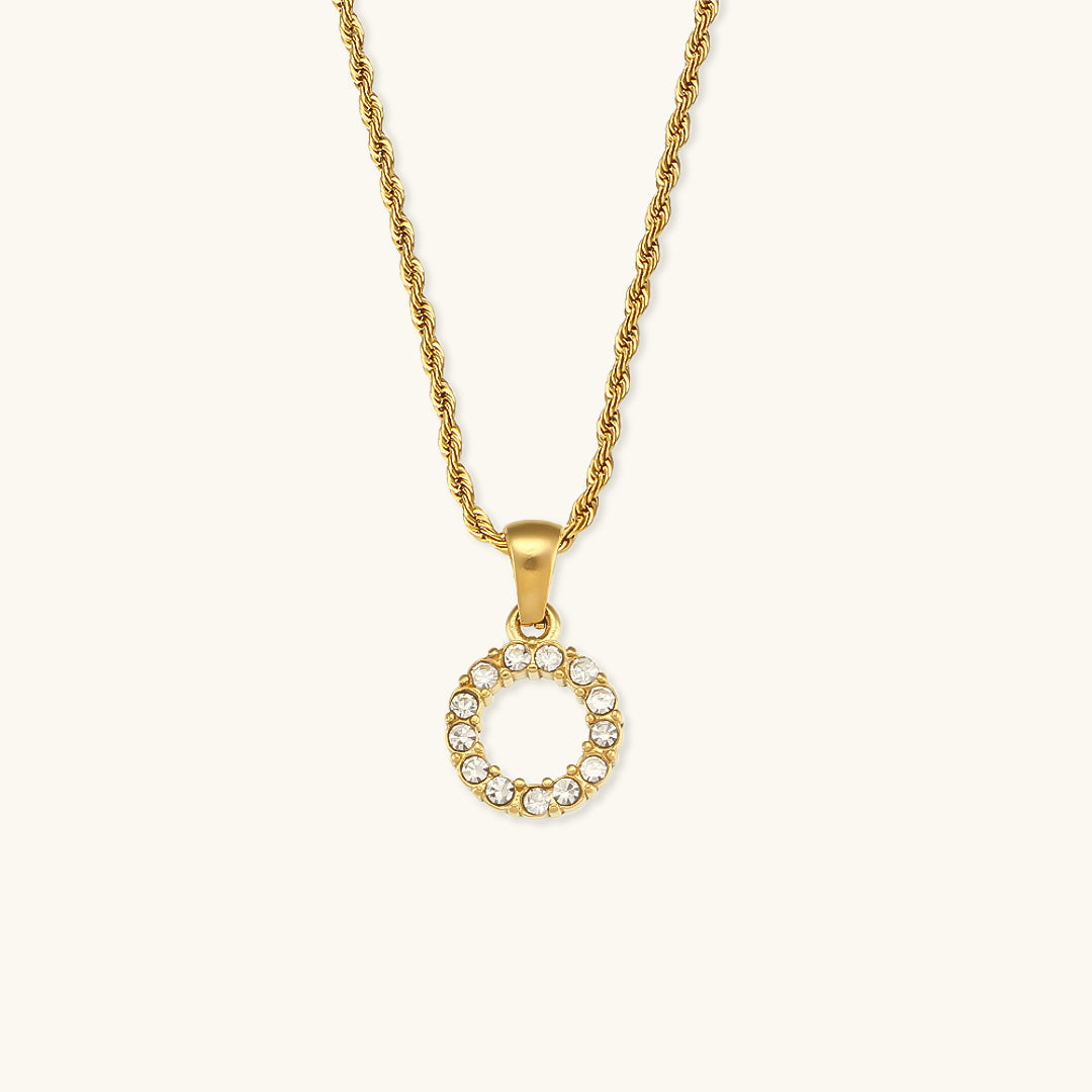 PURELY YOURS - MAEVE LETTER INITIAL DIAMOND NECKLACE