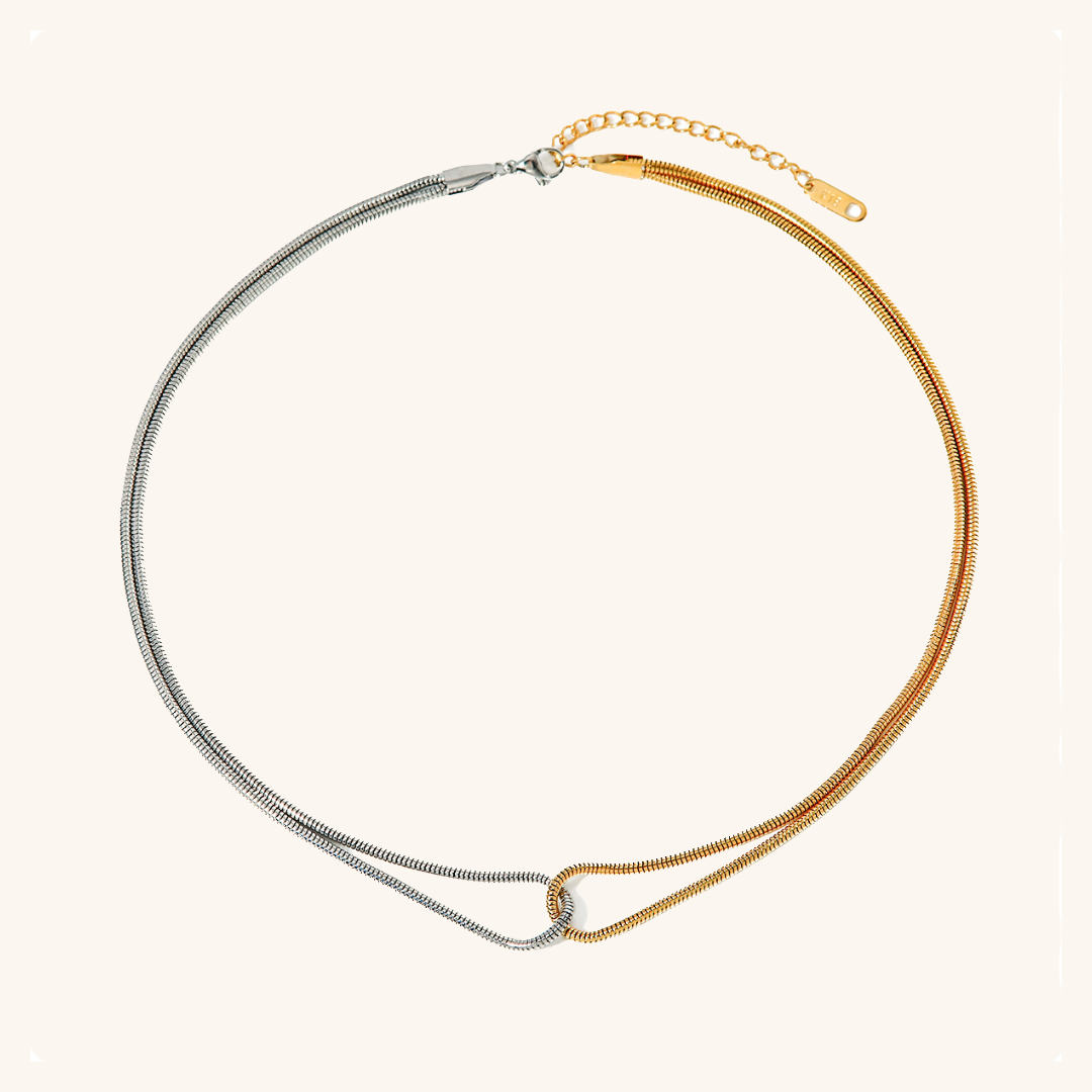 PURELY YOURS - TALIA TWO TONE NECKLACE