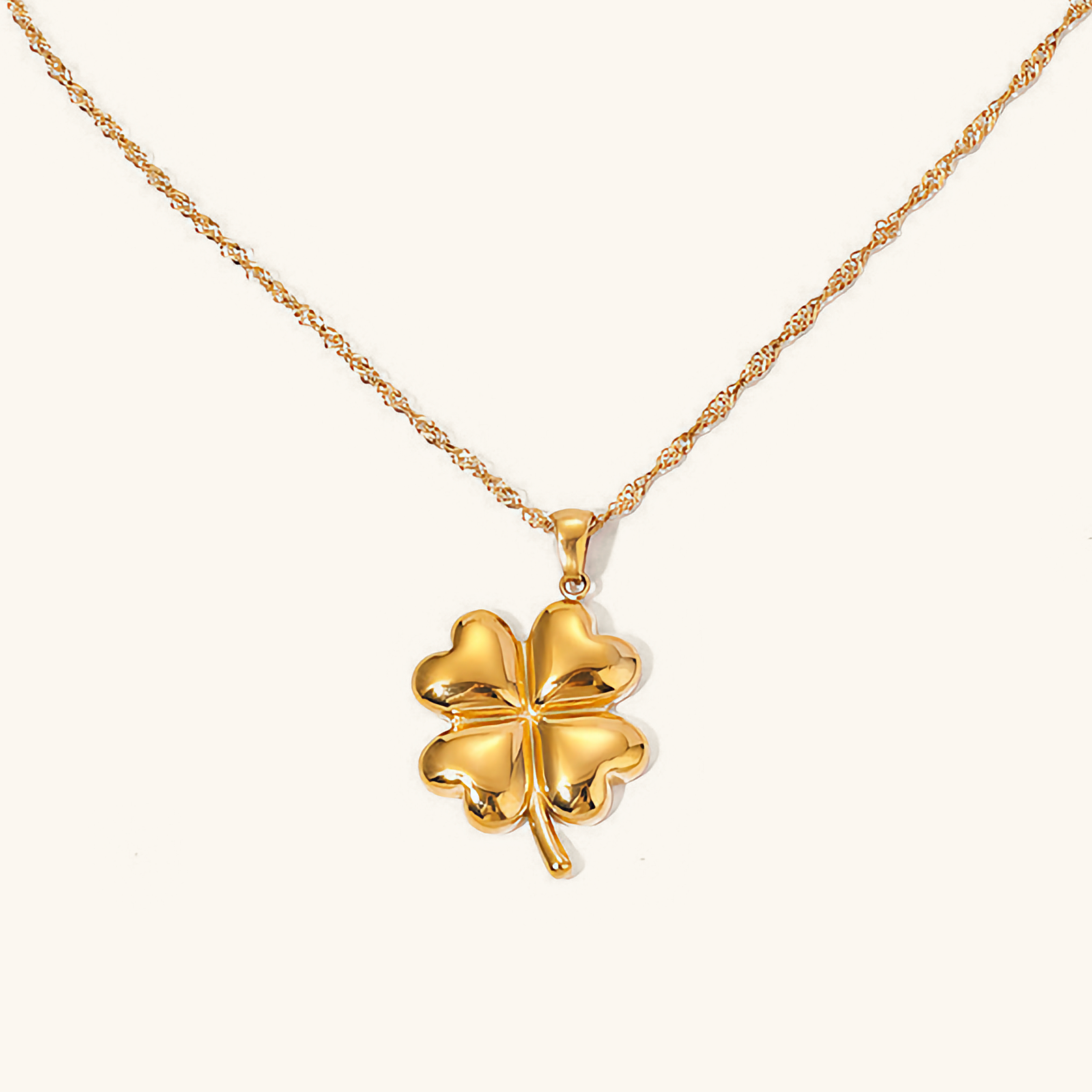 PURELY YOURS - ELLA CLOVER GOLD NECKLACE