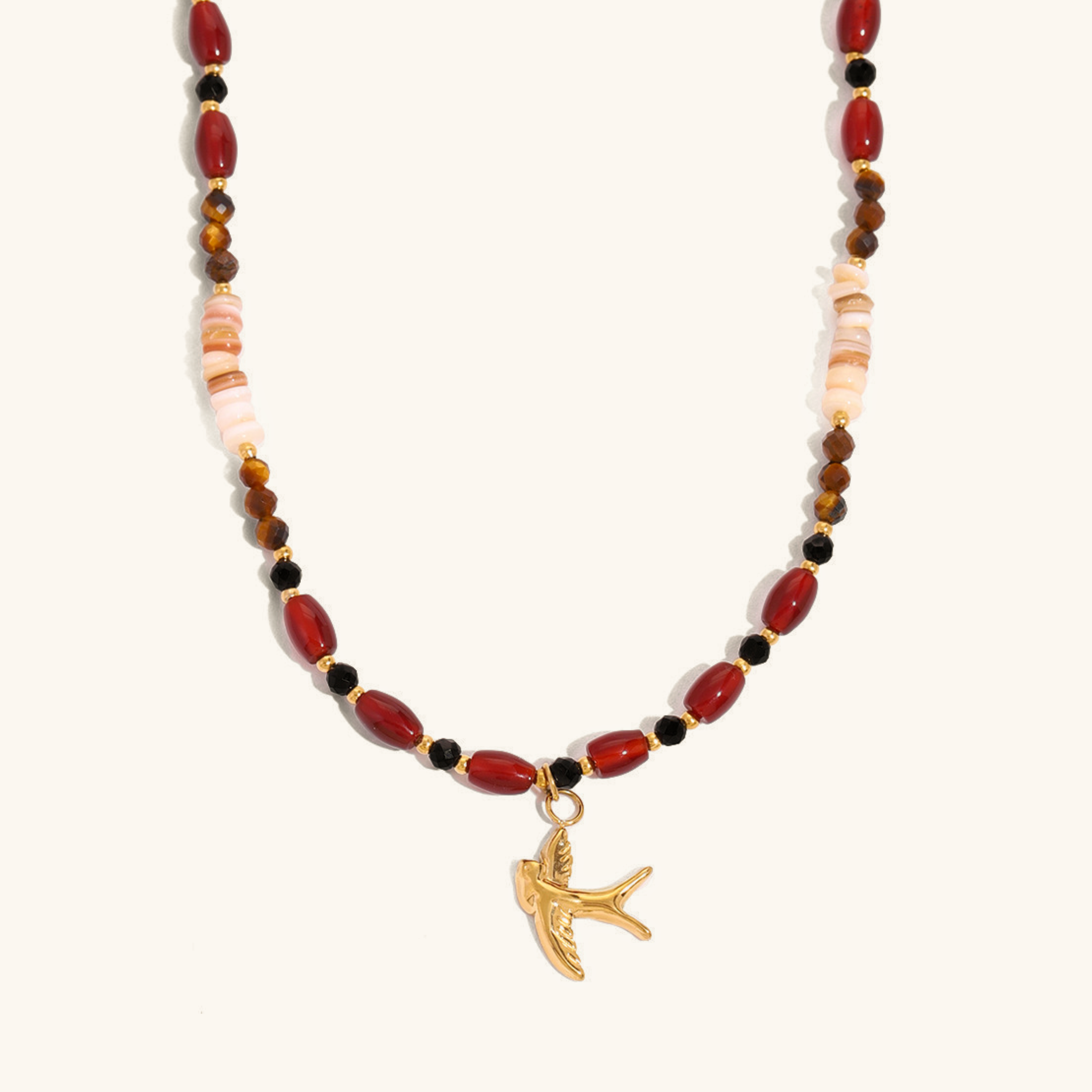 PURELY YOURS - SIERRA TIGER EYE BEADS NECKLACE