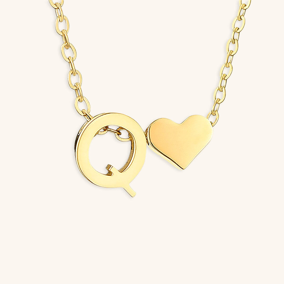 PURELY YOURS - RIA INITIAL LETTER GOLD NECKLACE