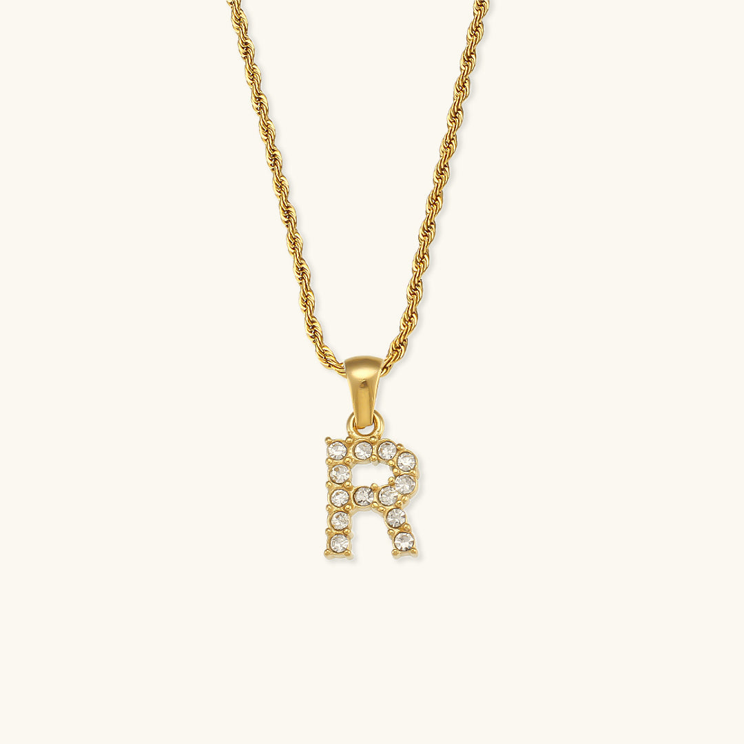 PURELY YOURS - MAEVE LETTER INITIAL DIAMOND NECKLACE