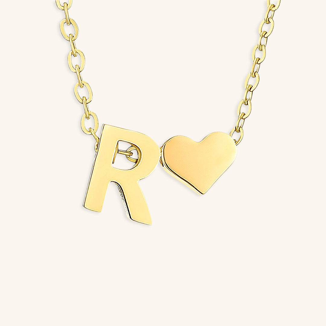 PURELY YOURS - RIA INITIAL LETTER GOLD NECKLACE