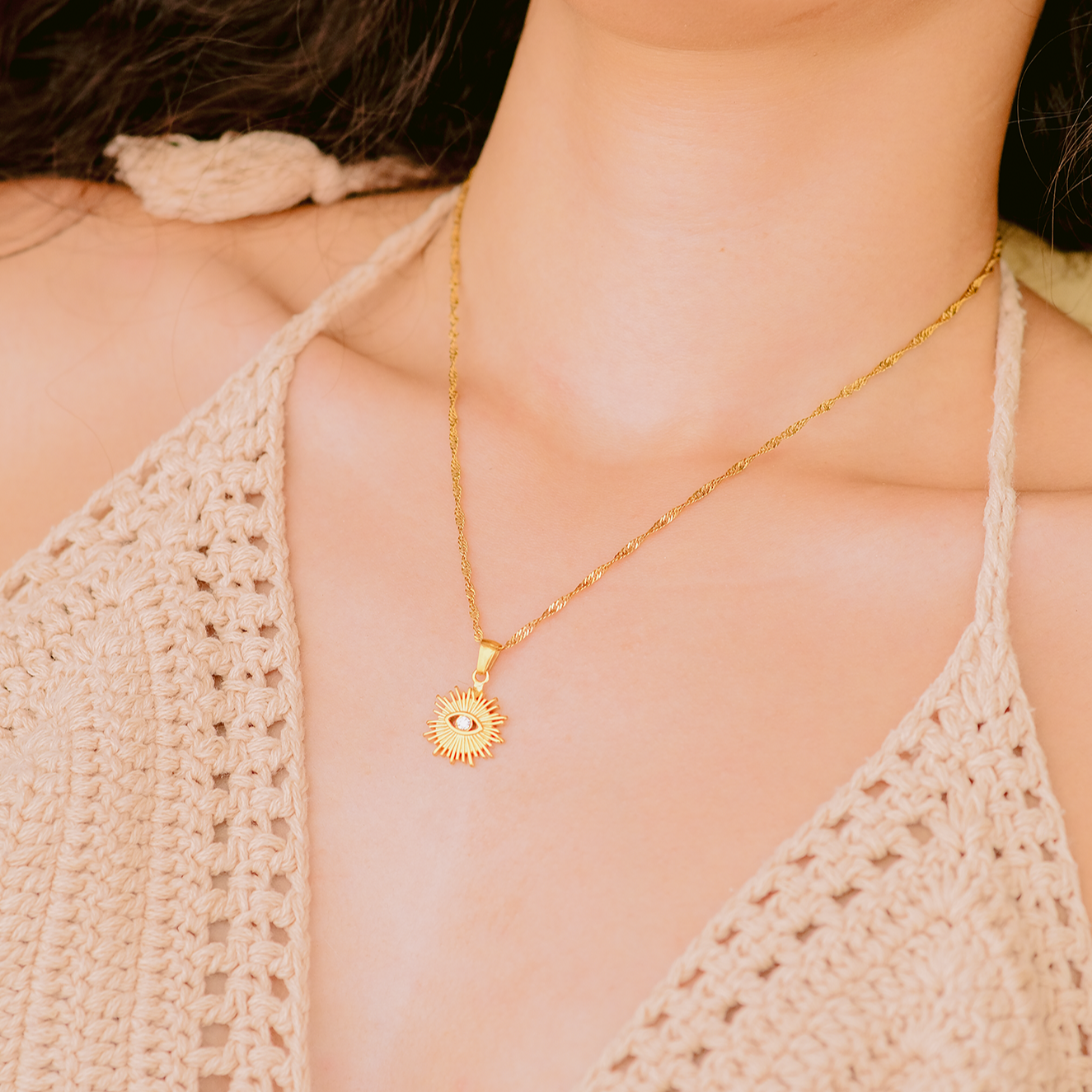 PURELY YOURS - SOLANA GOLD NECKLACE