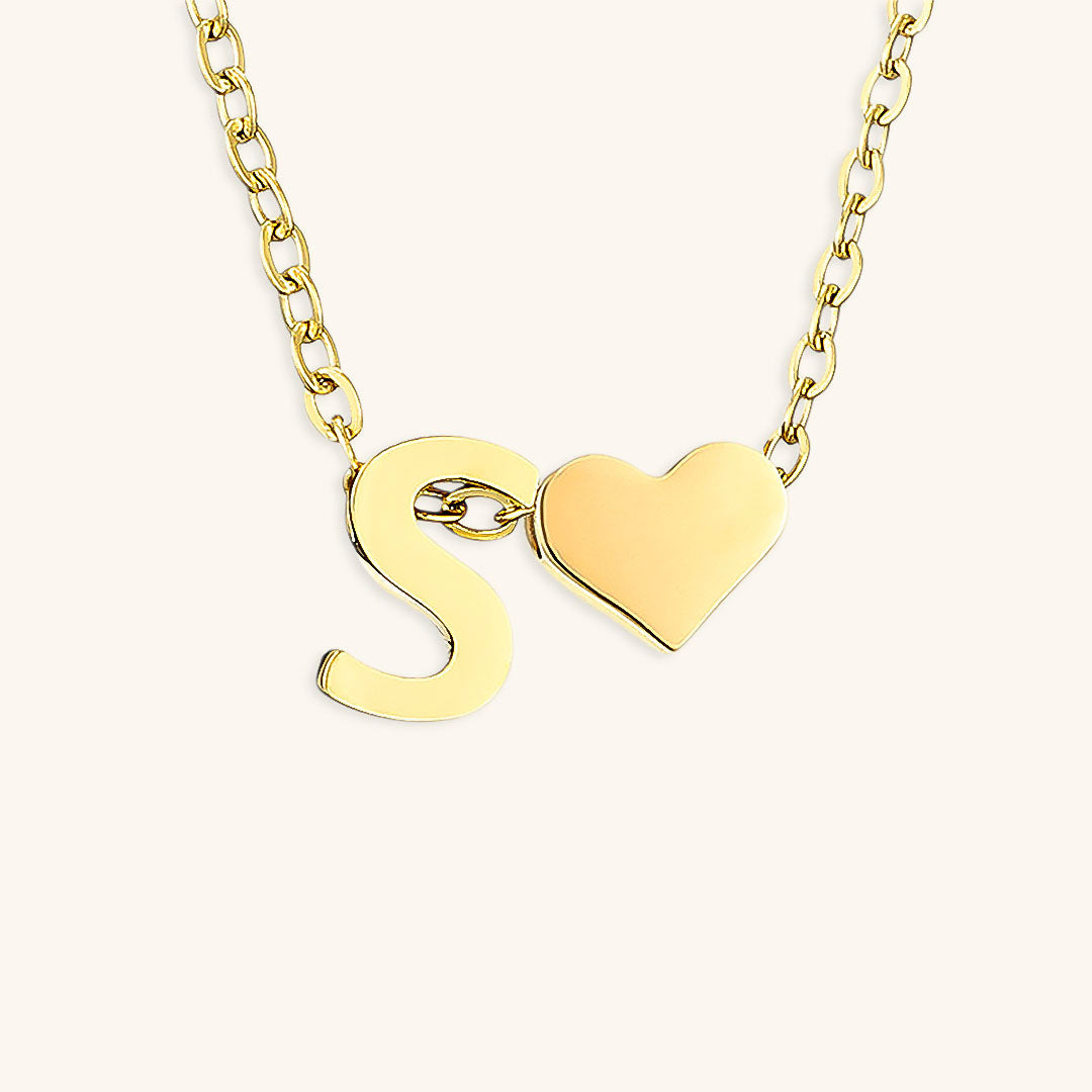 PURELY YOURS - RIA INITIAL LETTER GOLD NECKLACE