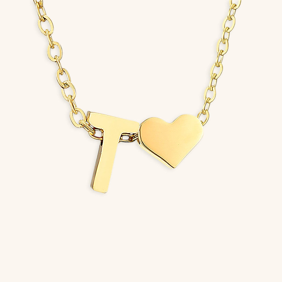 PURELY YOURS - RIA INITIAL LETTER GOLD NECKLACE