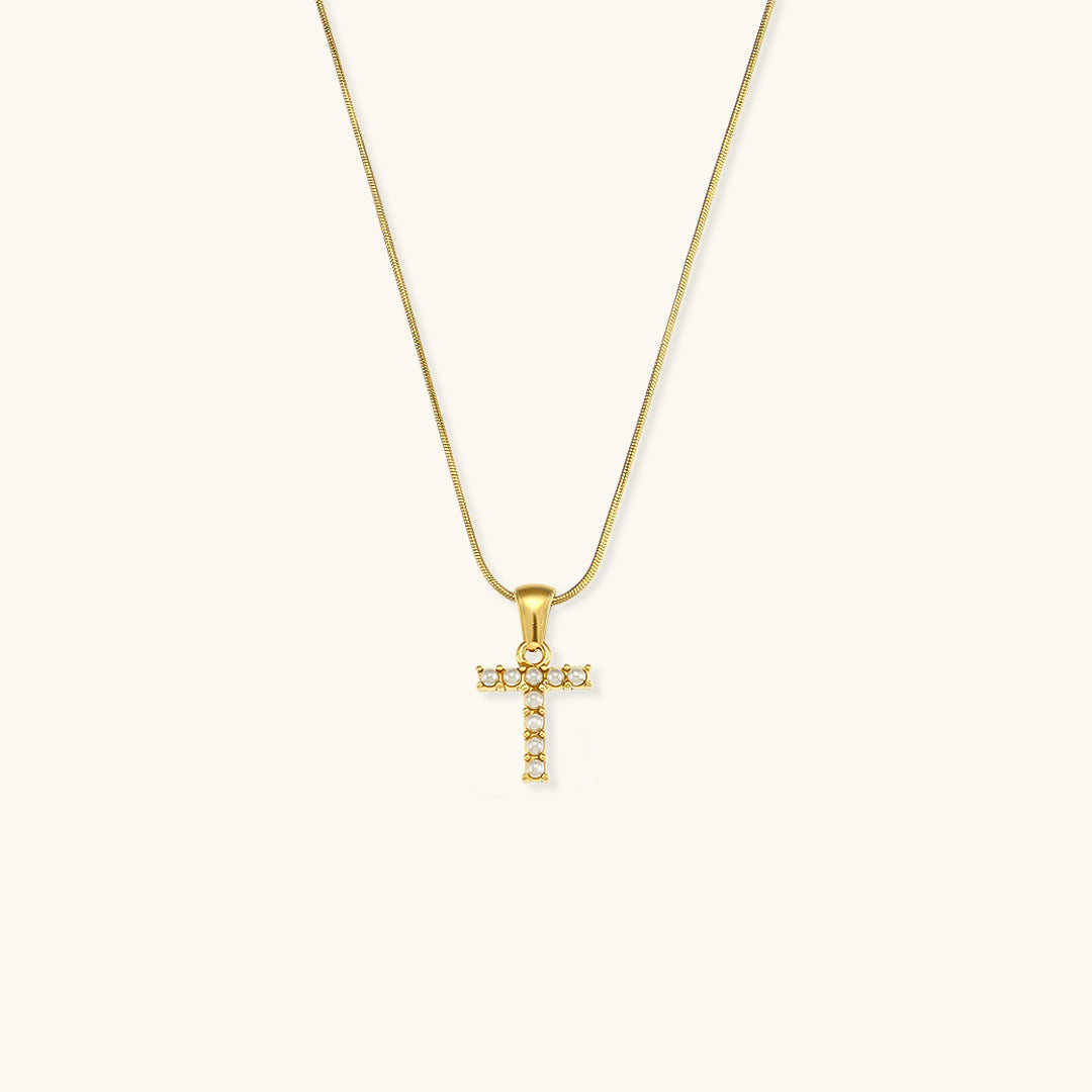 PURELY YOURS - AUGUSTINE INITIAL LETTER PEARL NECKLACE