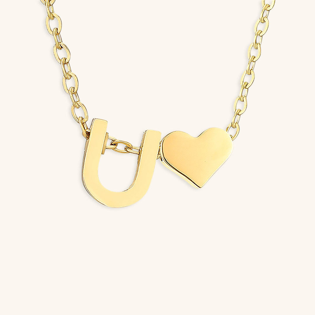 PURELY YOURS - RIA INITIAL LETTER GOLD NECKLACE