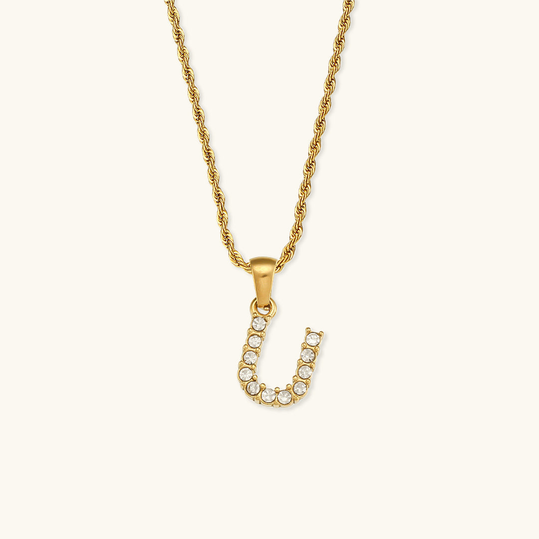 PURELY YOURS - MAEVE LETTER INITIAL DIAMOND NECKLACE