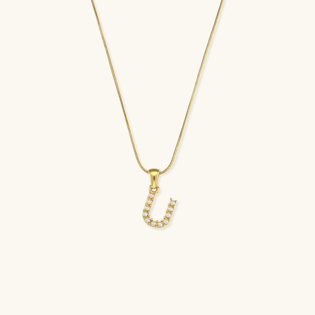 PURELY YOURS - AUGUSTINE INITIAL LETTER PEARL NECKLACE