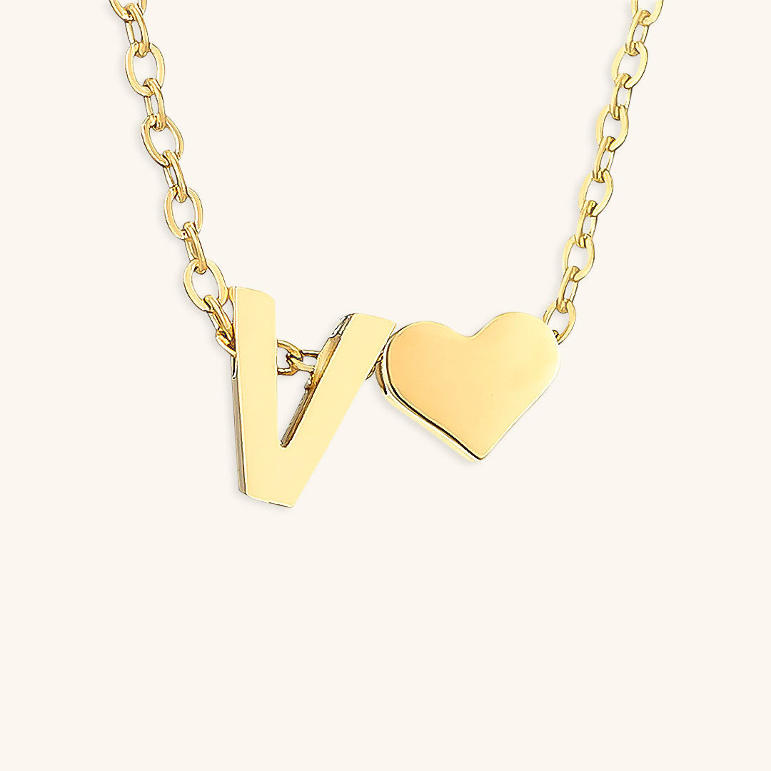 PURELY YOURS - RIA INITIAL LETTER GOLD NECKLACE