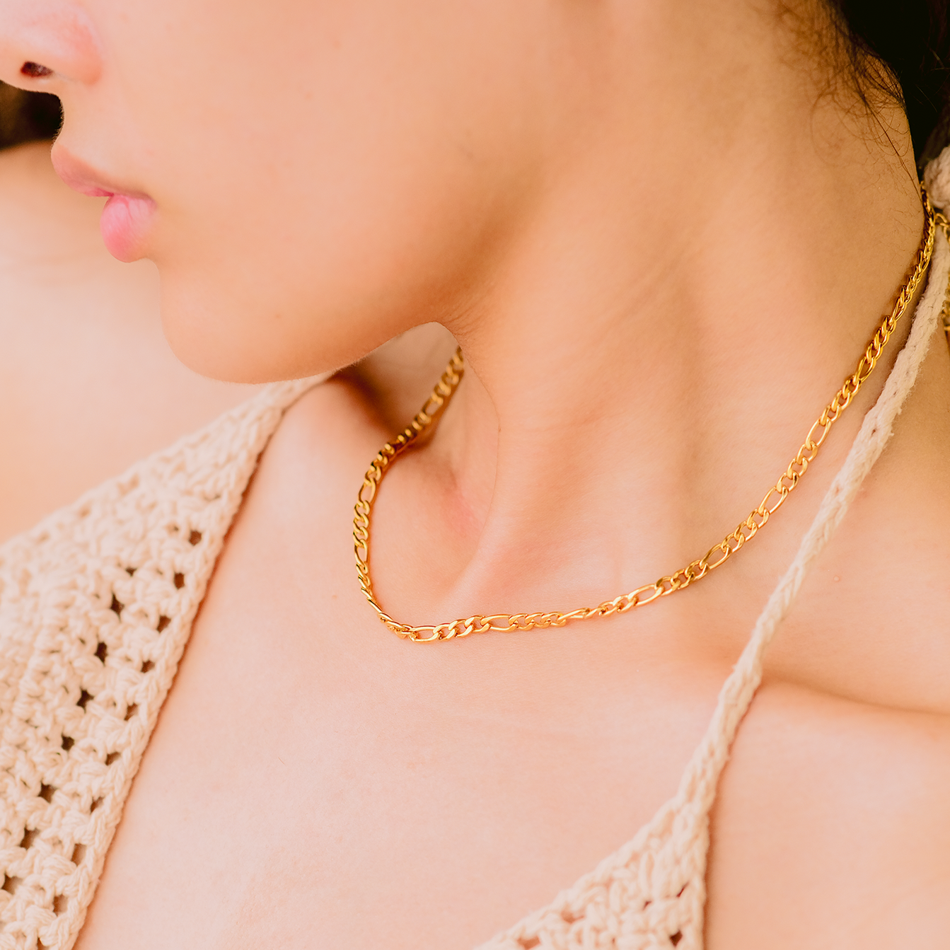 PURELY YOURS - WILLOW GOLD CHAIN NECKLACE