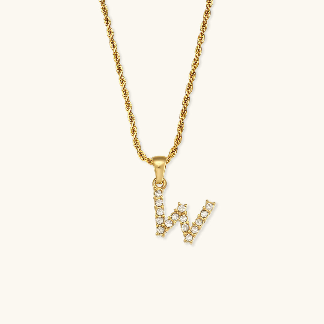 PURELY YOURS - MAEVE LETTER INITIAL DIAMOND NECKLACE