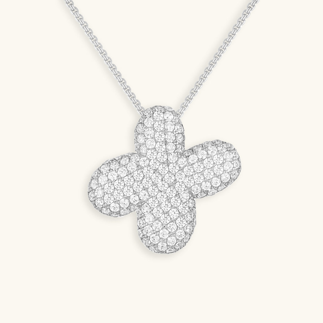 PURELY YOURS - BUBBLE INITIAL DIAMOND NECKLACE