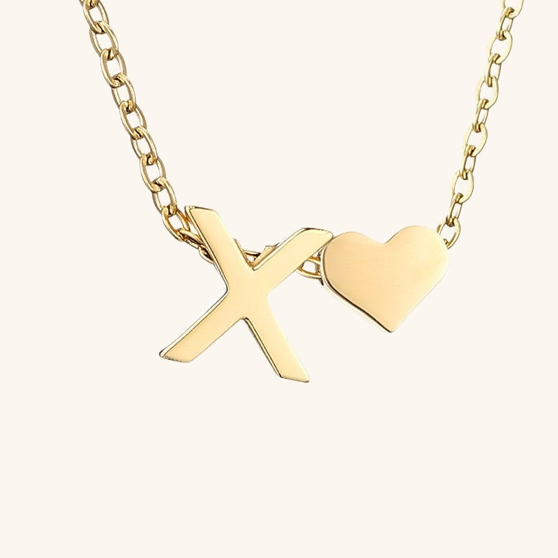 PURELY YOURS - RIA INITIAL LETTER GOLD NECKLACE