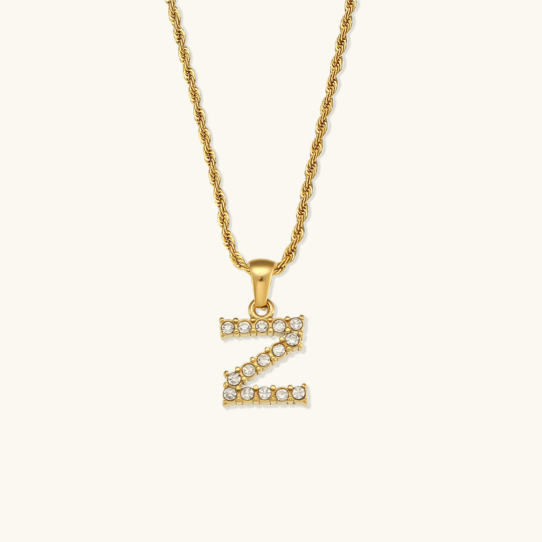 PURELY YOURS - MAEVE LETTER INITIAL DIAMOND NECKLACE