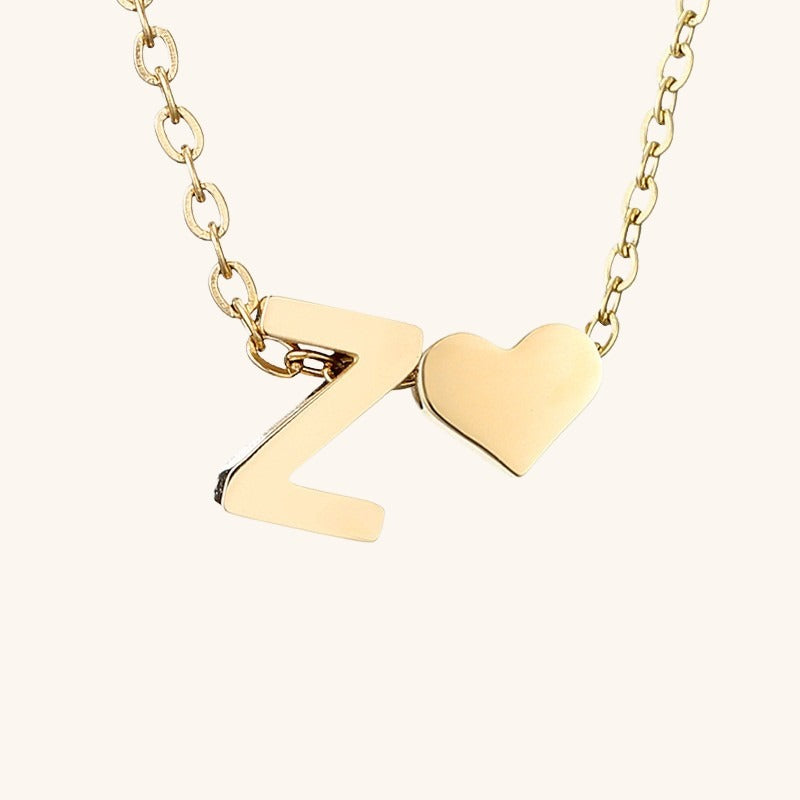 PURELY YOURS - RIA INITIAL LETTER GOLD NECKLACE