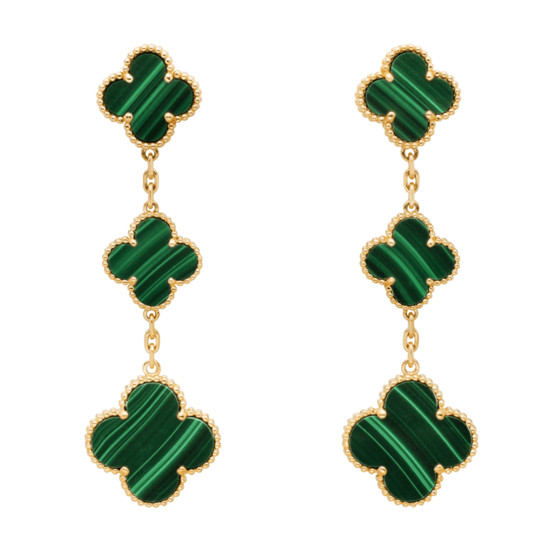 PURELY YOURS - COKI TRIPLE EARRINGS GREEN