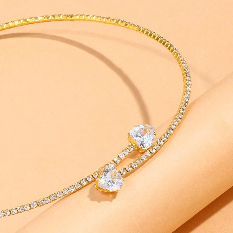 PURELY YOURS - CRYSTAL NECKLACE GOLD