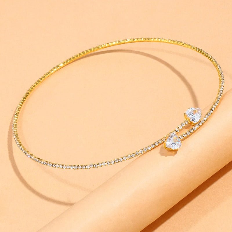 PURELY YOURS - CRYSTAL NECKLACE GOLD