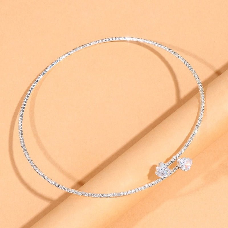 PURELY YOURS - CRYSTAL NECKLACE SILVER